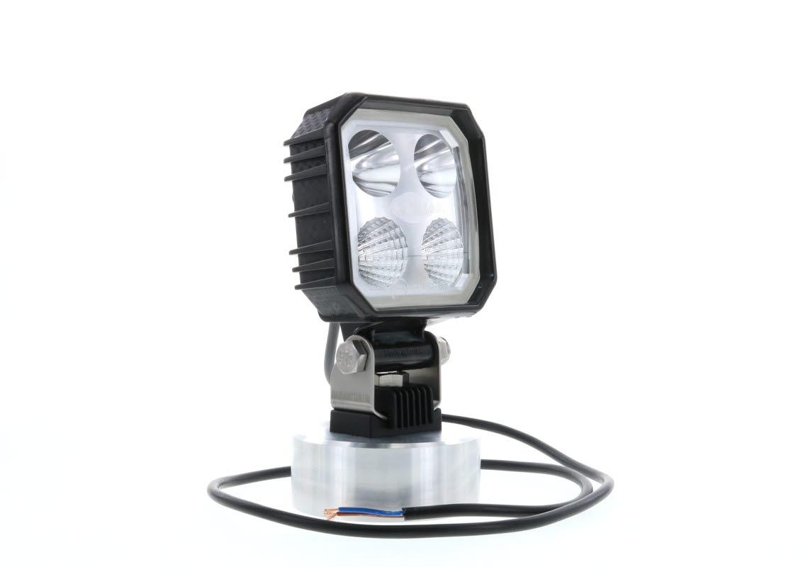 Work light LED square 90X90mm - cable